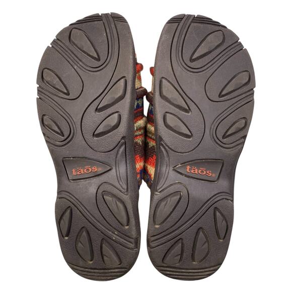 Taos Women’s Tabitha Harvest Aztec Multicolor Knit Slip On Mule Size US 8 - Picture 9 of 11